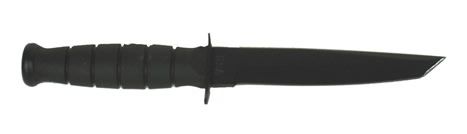 KA-BAR Short Tanto Fixed 5.25 in Black Blade Kraton Handle