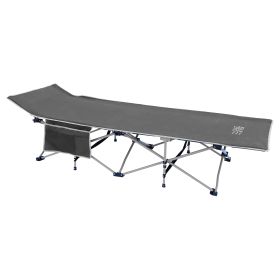 Osage River 300LBS Folding Camp Cot with Pocket - Grey